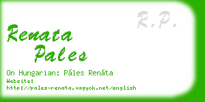 renata pales business card