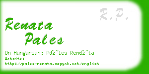 renata pales business card